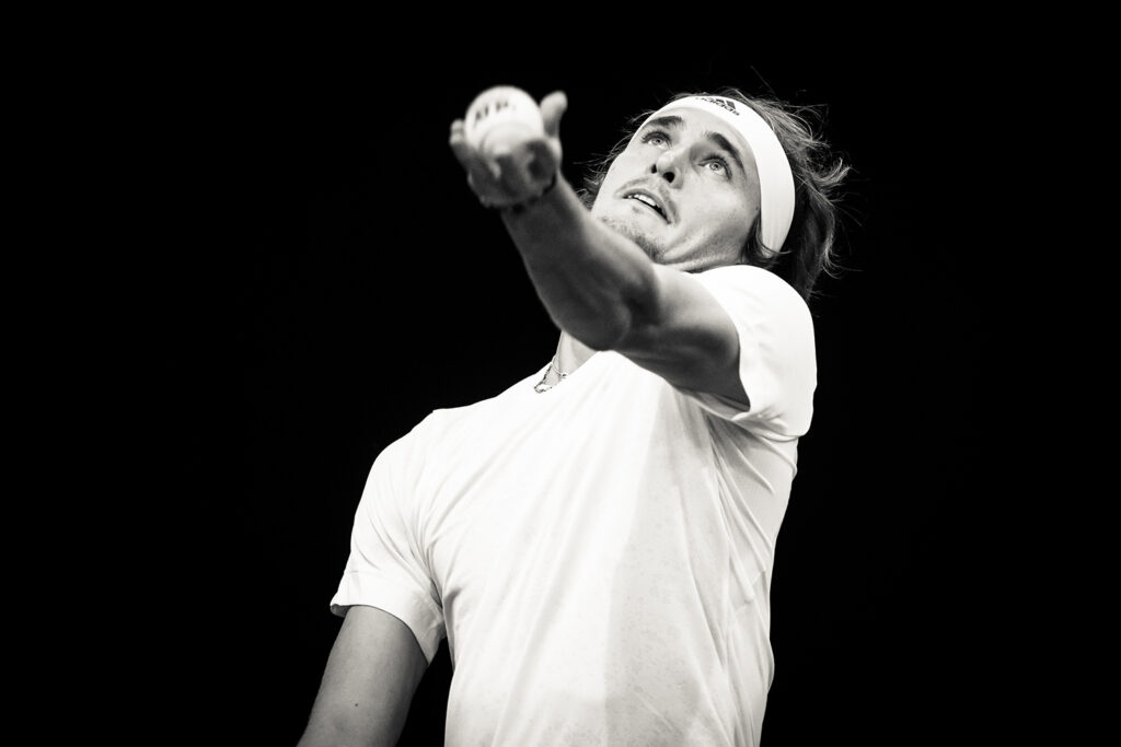 Alexander Zverev (Deutschland), Deutschland vs Schweiz, Tennis, Davis Cup by Raketen Qualifiers 2023, 04.02.2023DFB regulations prohibit any use of photographs as image sequences and/or quasi-video.Foto: Neis / Eibner